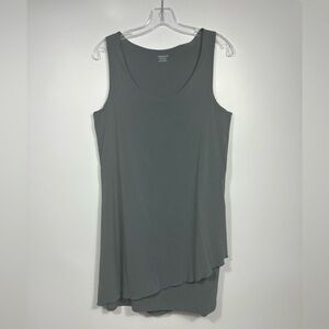 Toad & Co Whirlwind Dress Size M Olive Green Sleeveless Scoop Neck Soft Shift